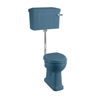 Напольный унитаз Burlington Bespoke/colours P2 BLUE синий