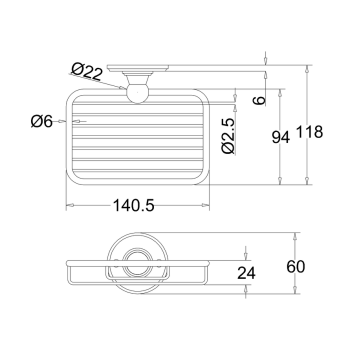 Мыльница Burlington Gold A13 GOL