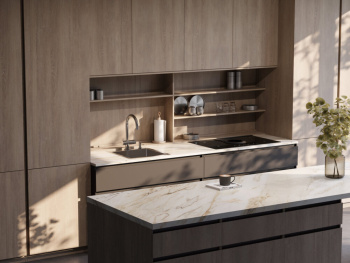 Мойка кухонная Omoikiri Akisame 46-LG светлое золото 4973081