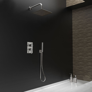 Смеситель для душа Ramonsoler Blautherm встраиваемый с тропическим и ручным душем 941502RK250