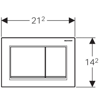 Клавиша смыва Geberit Omega 30 115.080.KN.1