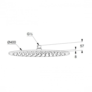 Верхний душ Kludi A-QA 643400500