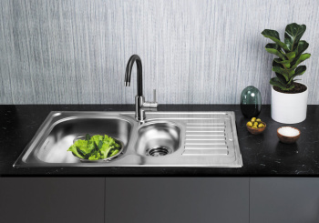 Мойка кухонная Omoikiri Kashiogawa 86-2 нержавеющая сталь 4993454