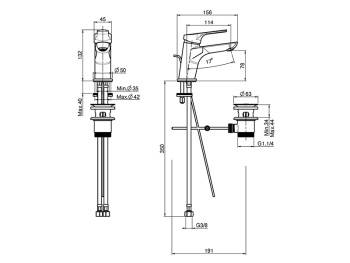 Смеситель для раковины Fima Carlo Frattini Serie 4 F3761CR хром