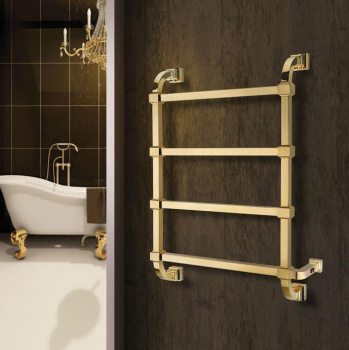 Полотенцесушитель водяной Margaroli Concerto 7324704GON 81x53 золото