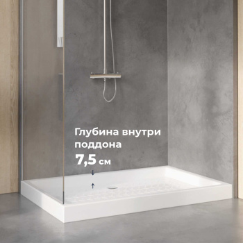 Поддон для душа прямоугольный керамический RGW CER CR 800x1400 мм 19170384-00
