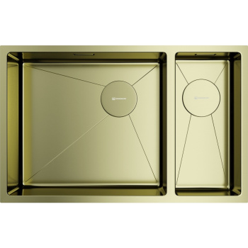 Мойка кухонная Omoikiri Taki 69-2-U/IF-LG светлое золото L 4997051