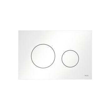 Клавиша смыва Tece Teceloop 2.0 с двумя клавишами 9700204 пластиковая белый глянцевый