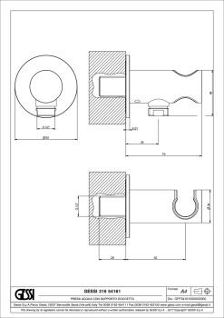 Шланговое подключение Gessi 54161.299 Matte Black