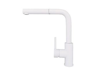 Смеситель для мойки ALVEUS ZEOS  P MONARCH WHITE MATT