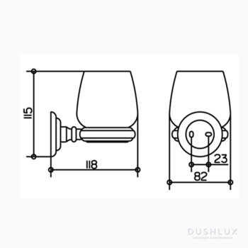 Стакан Keuco Astor 02150009000 хрустальный