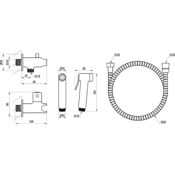 Гигиенический душ Ravak X070166 хром