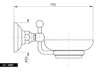 Мыльница Nicolazzi  Керамическая C1487/1