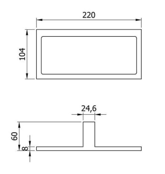 Держатель для полотенец Nofer квадратный Corinto глянцевый 16930.B