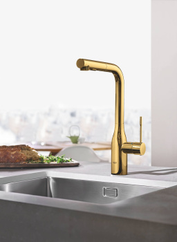 Смеситель для кухни GROHE Essence New, холодный рассвет глянец 30270GL0