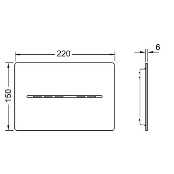 TECEsolid. Панель смыва бесконтактная, 12 В, черная матовая