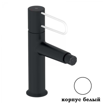 Смеситель для биде Jacob Delafon Odeon Rive Gauche E21033-00-00, корпус белый, ручка белая белый