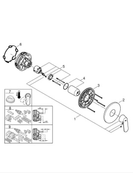 Смеситель для душа GROHE Eurosmart Cosmopolitan, хром 24044000