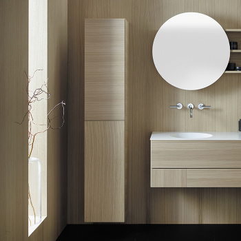 Burgbad Coco Подвесной шкаф 35x35x176 см, цвет: дуб натуральный HSIU035 L F2843