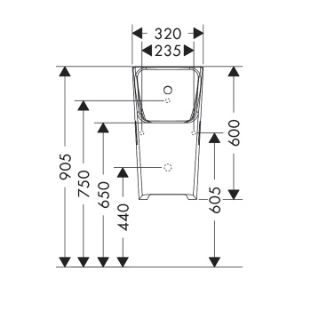 HG EluPura Original S Крышка для унитаза, с верхним креплением, белый