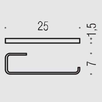 Полотенцедержатель Colombo Time 25 хром W4212.CR
