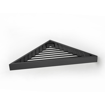 3SC SK Полочка-решетка 36х18хh3см, угловая, цвет: черный матовый SK2ANO