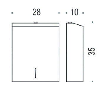Контейнер для бумажных полотенец Colombo Hotel Collection хром B9960N.IL