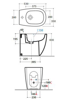 Биде Globo Daily см 53 bi (Bianco) DN009BI