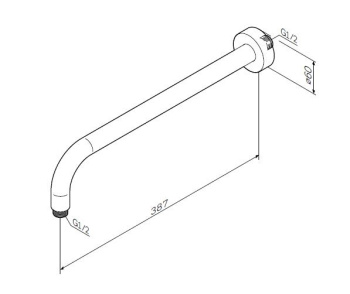 Кроштейн для душа AM.PM F0500701
