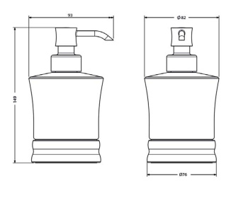 Дозатор Jorger Belledor 631.00.016.000 chrome
