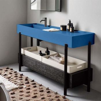 Раковина накладная Cielo Plinio PNLA OL 140 см синий