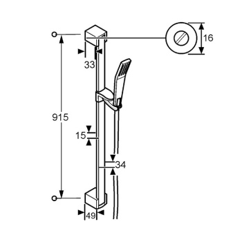 Душевой гарнитур Kludi Joop! 551300500, хром