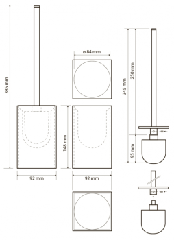 Ёршик напольный Bemeta Gamma 145713314 белый