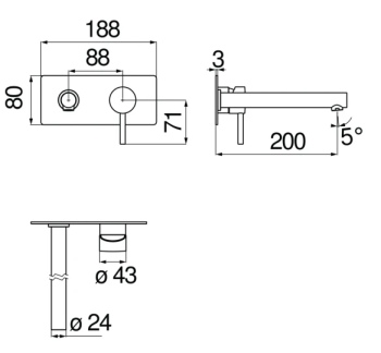 Cмеситель для раковины Nobili Live LV00498/1WM белый