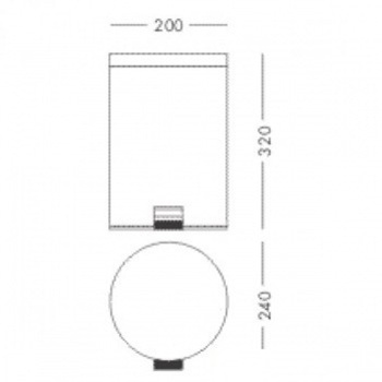 Ведро для мусора Colombo Hotel Collection 5л с крышкой и педалью, нержавеющая сталь B9968.IL