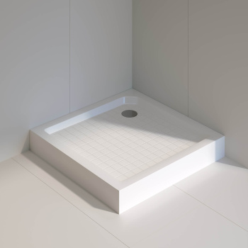 Душевой поддон квадратный RGW SMC SMC-W белый (Уценка) 900x900 мм 57350199-01U