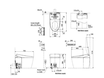 Приставной унитаз Toto Neorest CS921VT#NW1