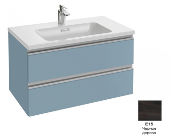 Тумба под раковину 80 см Jacob Delafon Vox EB2028-RA-E15 чёрное дерево черный