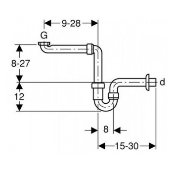 Сифон Geberit 151.107.11.1 белый