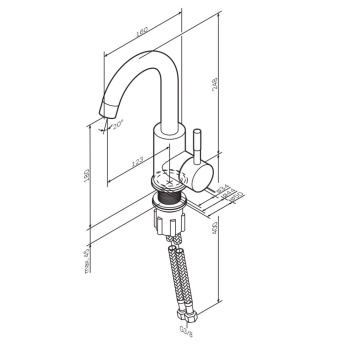 Смеситель для раковины AM.PM X-Joy S F85B02722