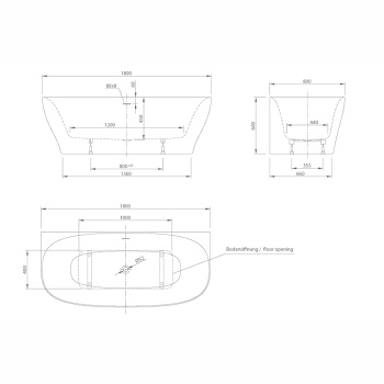 Акриловая ванна KNIEF Dream 180x80 0100-252