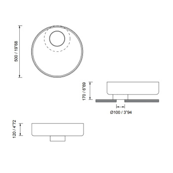 Раковина Moma Tower Oyster 500 для установки на столешницу, с донным клапаном, белый матовый OYS5012.MWS