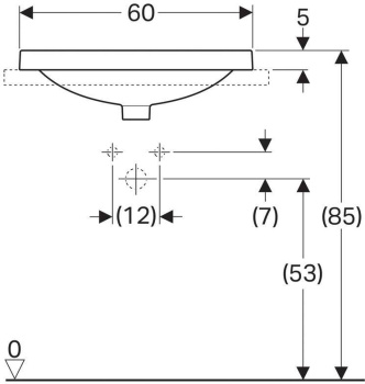 Раковина встраиваемая Geberit VariForm 500.726.01.2