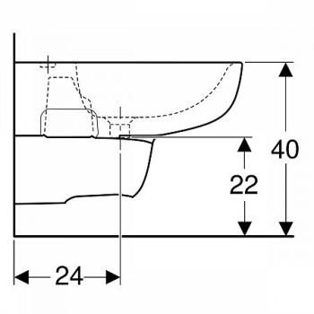 Подвесное биде Geberit Smyle 500.216.01.1