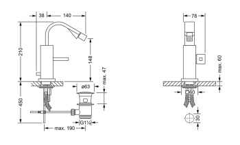 Смеситель для биде Jorger Empire Royal 627.10.611.000 chrome