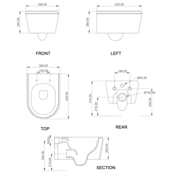 Крышка с сиденьем для подвесного унитаза GSG Ceramic Design Cruise CRCOPRSLTICR026 с микролифтом - оливковый