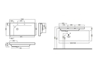 Раковина подвесная Hatria GRANDANGOLO YXF701