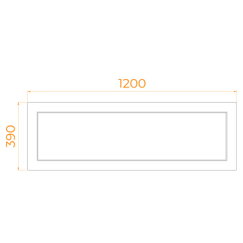 Экран для душевого поддона RGW NА/CL-S (фронтальный 120) 16230911-12a