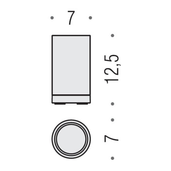 Стакан настольный Colombo Nordic хром/белый B5241.CR-CBO
