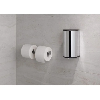 Дозатор дезинфицирующей жидности Keuco Plan 14956010637 сенсорный, от батареек, хром\темно-серый